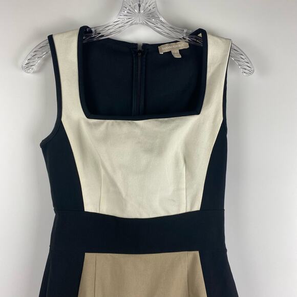 Banana Republic Color Block Neutral Sheath Dress Womens Size 2 - Picture 4 of 10